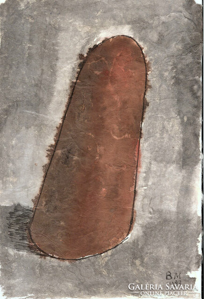 Miklós Borsos - 28 x 19 cm washed ink, walnut stain, rice paper 1983