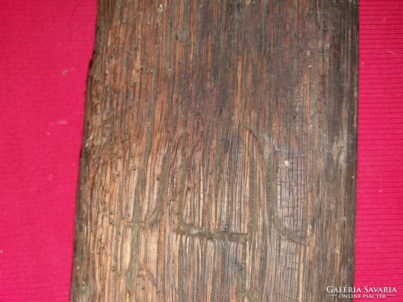 Antik jelzett vésett keményfa mosáshoz használt fa mángorló a képek szerint