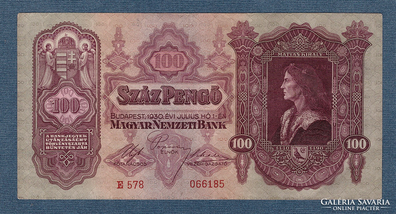 100 Pengő 1930 crisp