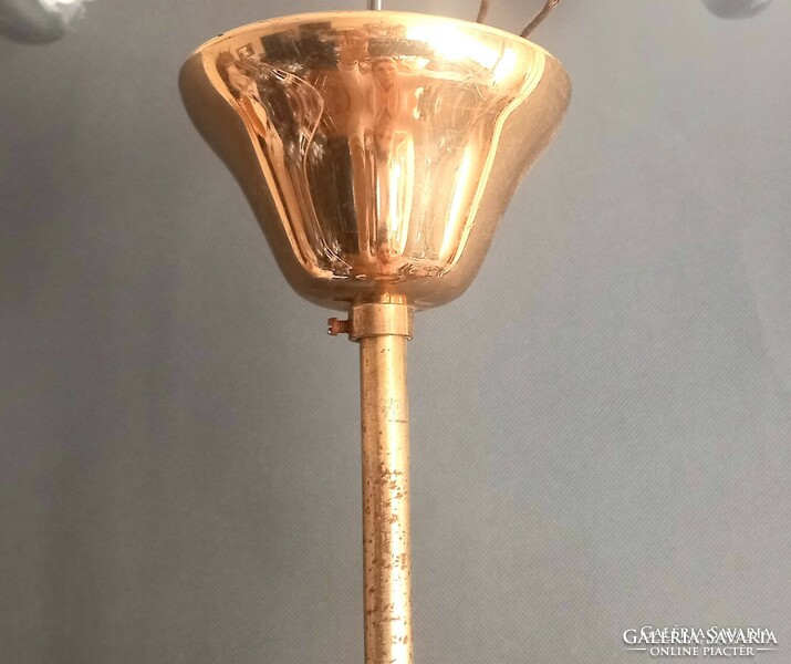 Popart réz mennyezezi lámpa Muránói üveg betétekkel ALKUDHATÓ