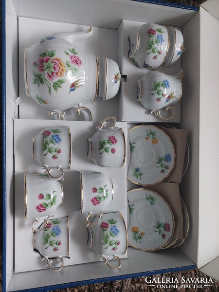 Ravenclaw hydrangea patterned tea set in a new box