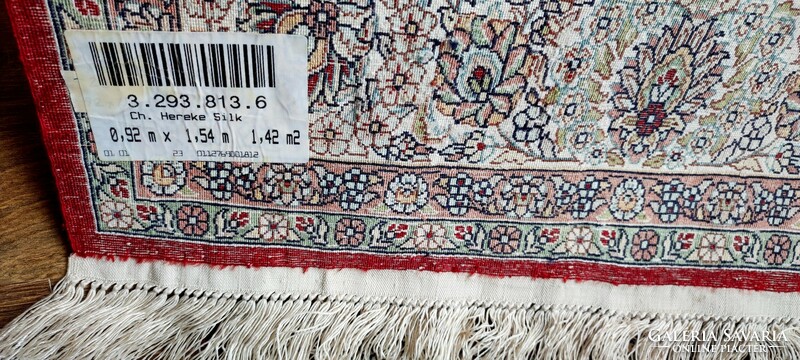 Csak luxust kedvelőknek! Exkluzív Hereke selyemszőnyeg faliszőnyeg szőnyeg ÚJ!
