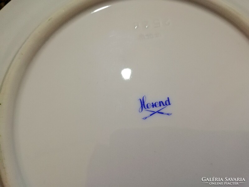 Herend porcelain plate with flower pattern
