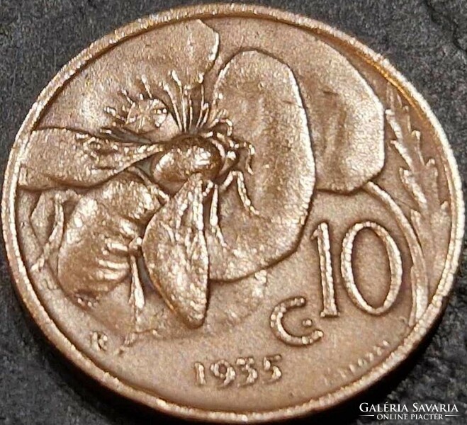 Italy, 10 centesimi 1935.