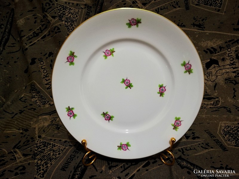 Herendi porcelán tányér virágmintával