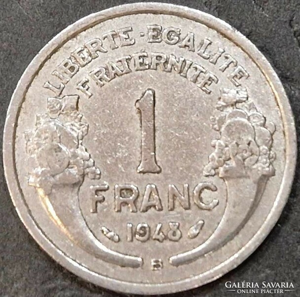 Franciaország 1 frank, 1948. „B” , Beaumont-le-Roger