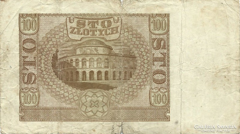 100 Zloty zlotych 1940 Poland 2.