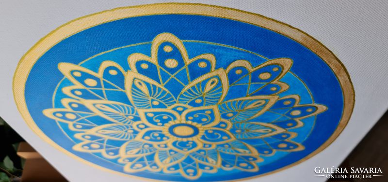 Óceán Mandala vászon kép, ákril festék