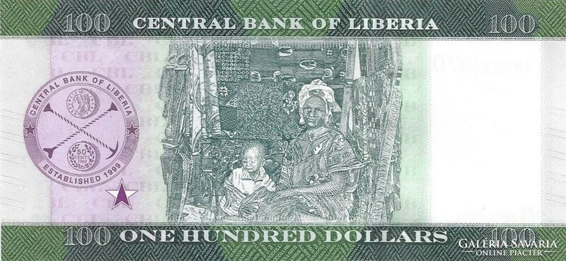 100 dollár 2022 Libéria UNC