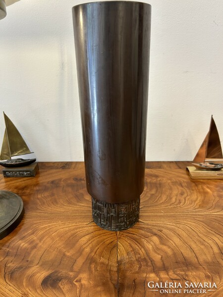 Iparművészeti bronz  váza