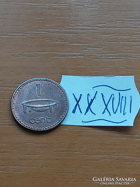 Fiji Fiji Islands 1 cent 1995 ii. Queen Elizabeth, zinc with copper plating xxxviii