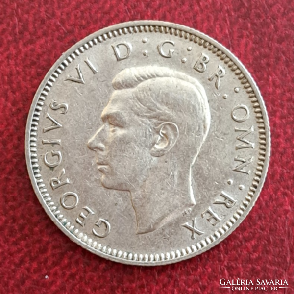 1946. Silver English 1 Shilling, .5.65 Gr., Vi. King George (743)