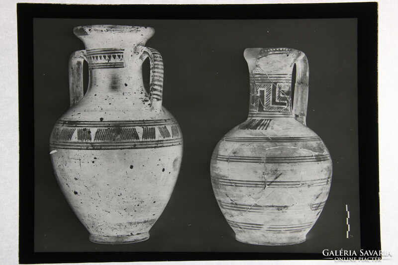 17 db ókori görög tárgyakról üvegnegatív, eredeti Perutz German