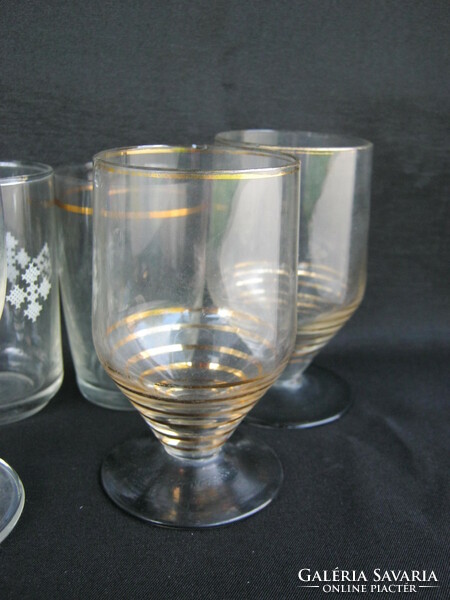 11 pcs retro glass cups