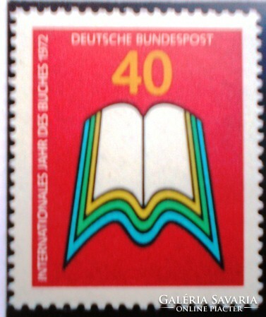 N740 / Germany 1972 international book year stamp postal clerk