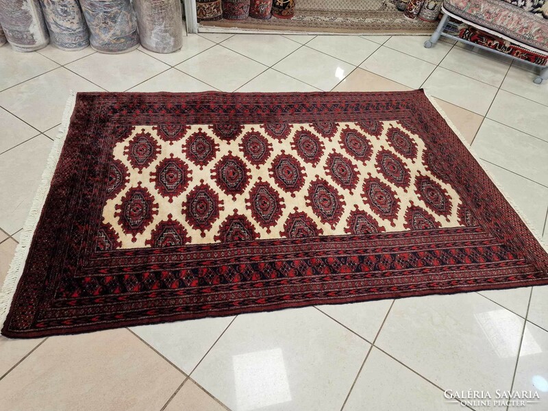 Pakistani yamud 130x200 hand knotted wool persian carpet bfz637