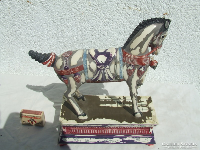 Kínai ló pár szobor  ivoirine