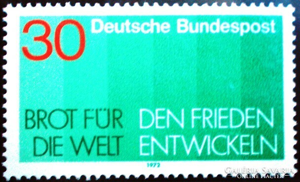 N751 / Németország 1972 "Kenyeret a világnak" bélyeg postatiszta
