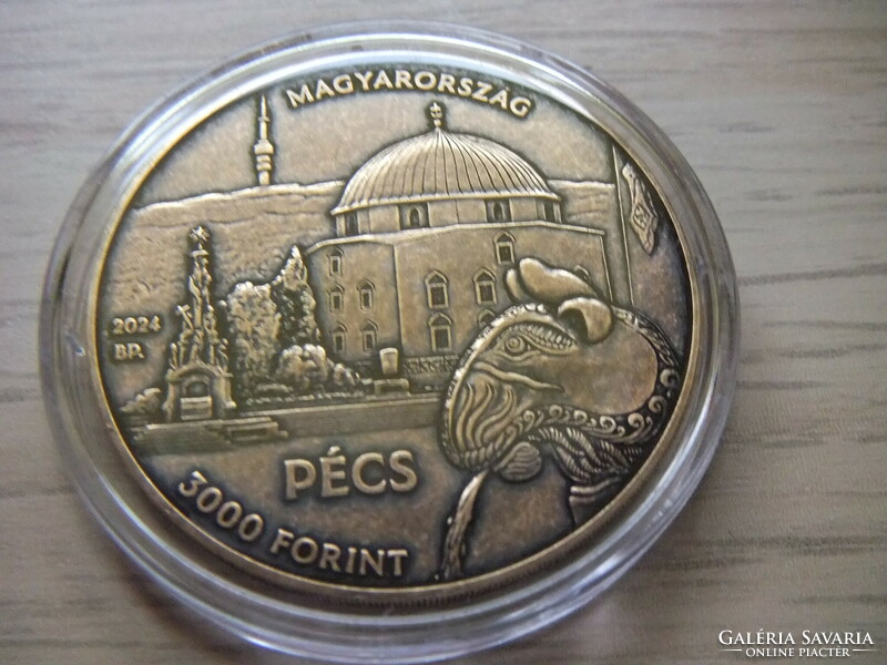 3000 HUF Pécs county of Baranya 2024 non-ferrous metal commemorative medal in closed unopened capsule