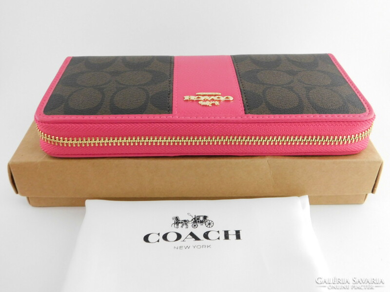 Coach - signature - zipper wallet