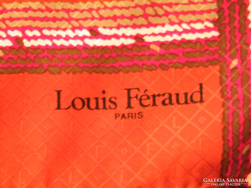 Vintage Louis Feraud selyem kendő, sál