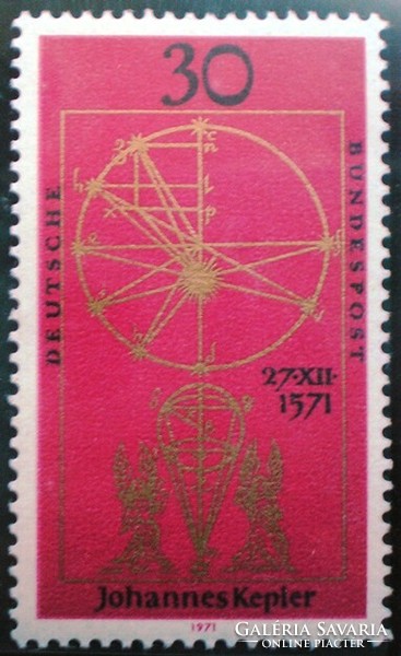 N688 / Németország 1971 Johannes Kepler bélyeg postatiszta