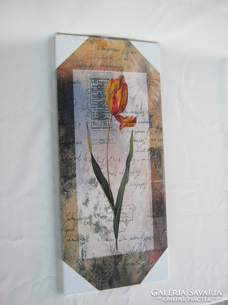 Tulipános fali dísz kép táblakép
