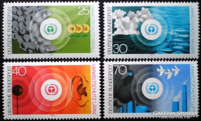 N774-7 / Németország 1973 Környezetvédelem bélyegsor postatiszta