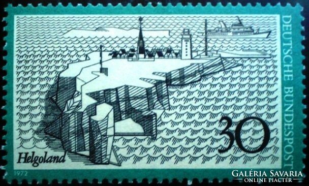 N746-7 / Germany 1972 Helgoland and Heidelberg stamp postal clerk