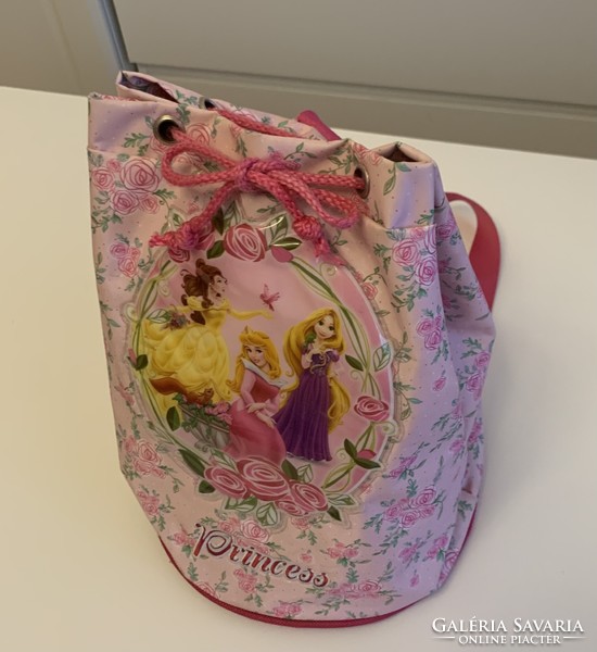 Beautiful disney princess princess backpack bag pink sleeping beauty belle rapunzel golden hair