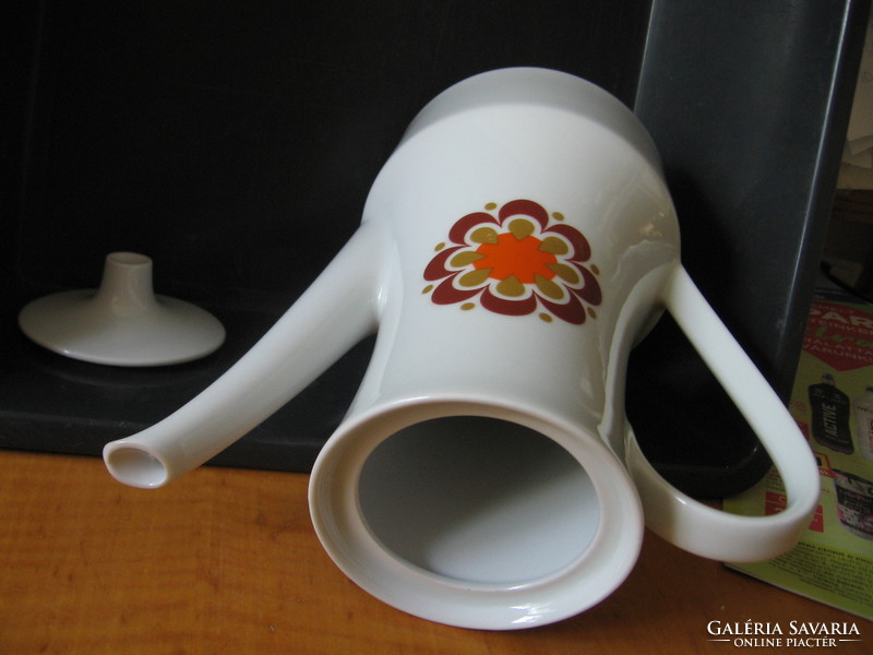 Retro floral hippy flower power schirnding bavarian tea pot, jug