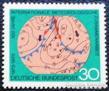 N760 / Németország 1973 Nemzetközi Meteorológiai Együttműködés bélyeg postatiszta