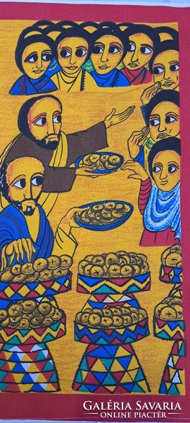 Falikárpit, keresztény vallásos éhségkendő 2 (M4686)