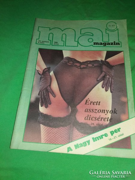 June 1989 - today's magazine - culture entertainment erotica literature monthly newspaper according to the pictures