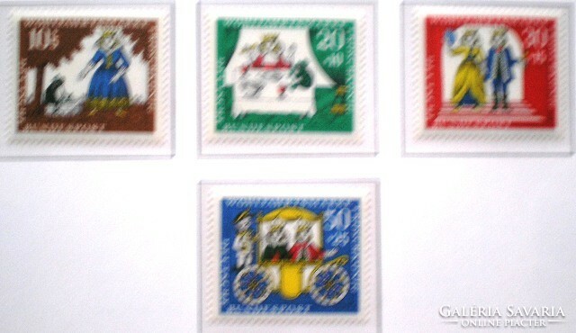 N523-6 / Németország 1966 Népjólét : Grimm mesék VIII. bélyegsor postatiszta