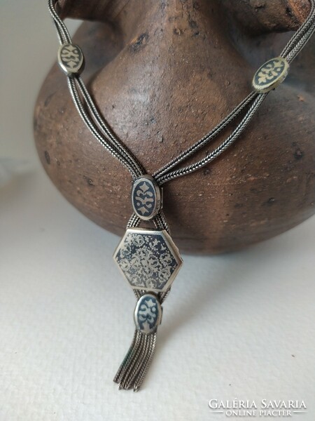 Wonderful oriental style silver necklaces