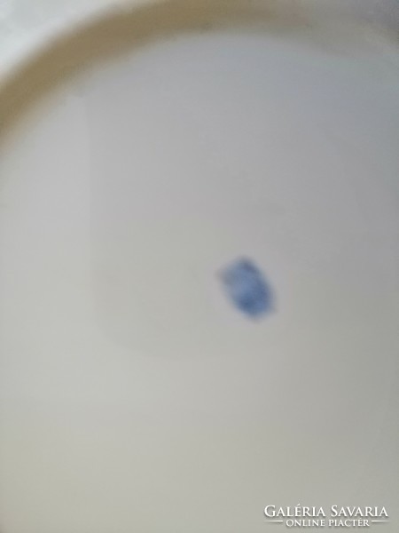 Zsolnay gulyás tányér kék csíkos