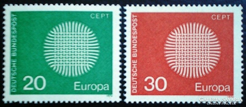N620-1 / Germany 1970 europa cept stamp set postal clean