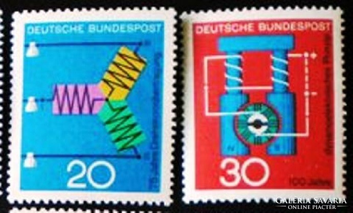 N521-2 / Németország 1966 Technika és Tudomány bélyegsor postatiszta