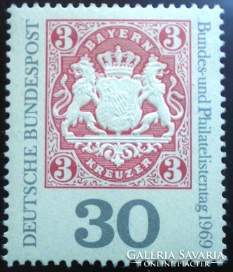 N601 / Germany 1969 philatelic day stamp postal clerk