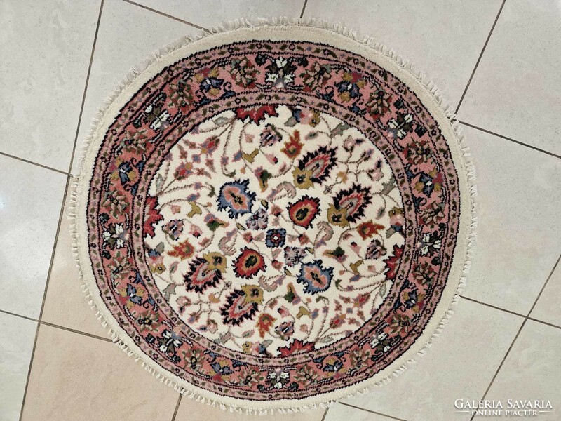 Indo tabriz kör alakú 100 cm kézi csomós gyapjú perzsa szőnyeg BFZ619