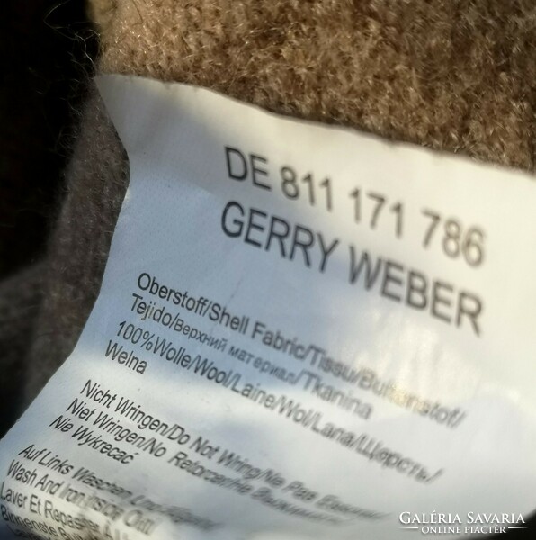 Gerry Weber 46-os 100 % gyapjú finomkötött kardigán