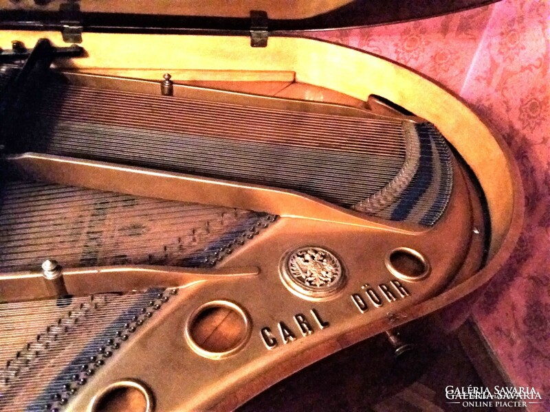 Hagyatékból  CARL DÖRR  bécsi páncéltőkés barna zongora 1904-ből eladó