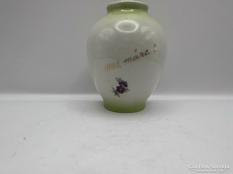 Old small vase of Drasche porcelain, size 8 cm. 5067 March 8, 1965