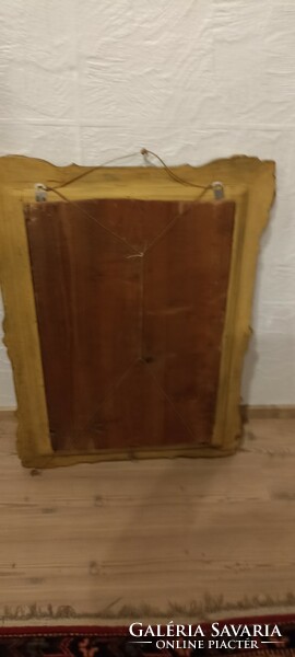 Antique Biedermeier mirror 90x70cm