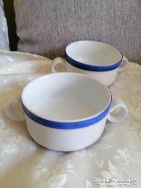 Pair of Dutch soup cups
