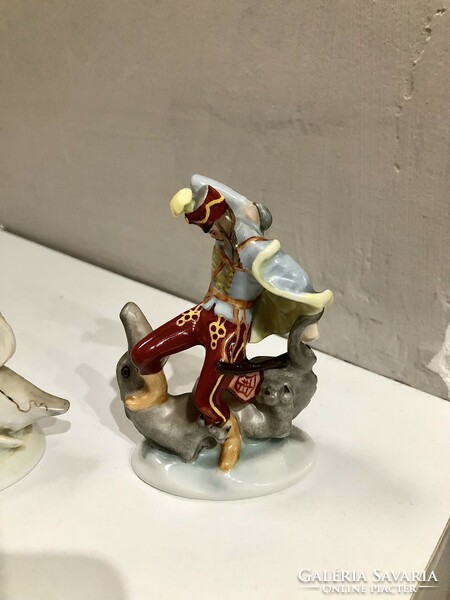 Herend's smaller figures are playful hussars