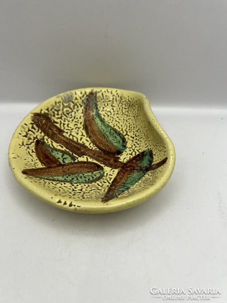 Cracked-shrink glazed ceramic bowl, 14 cm, 5070