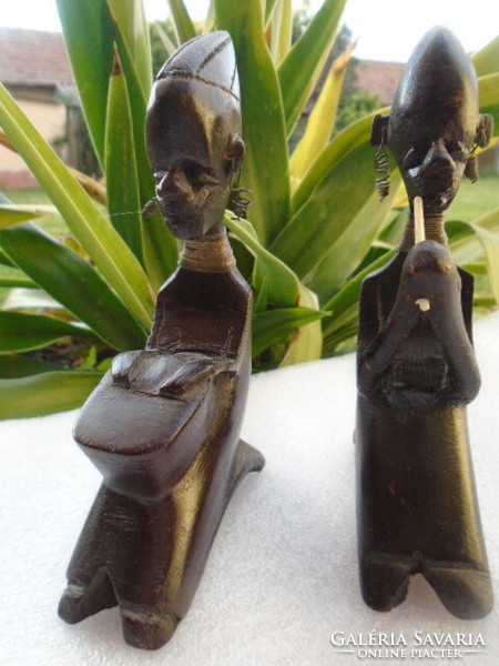 African wood carving, wooden couple