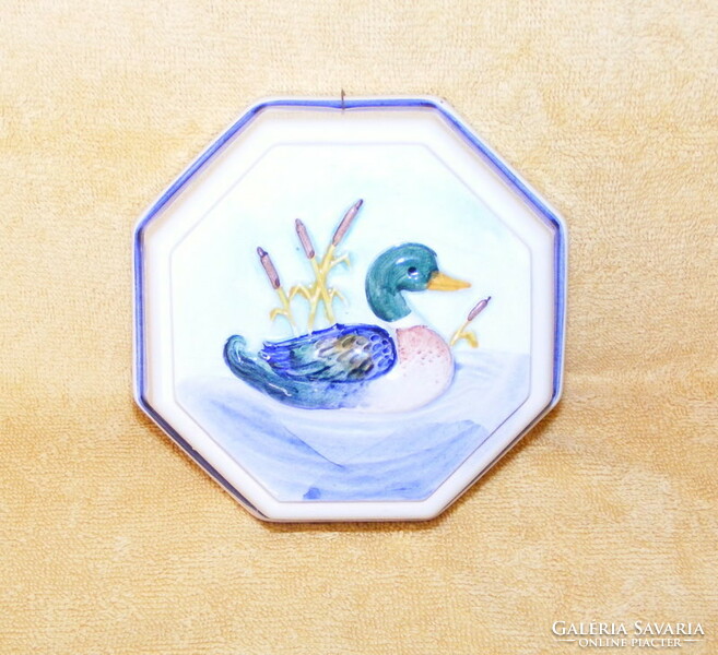Wild duck ceramic baking dish, wall decoration